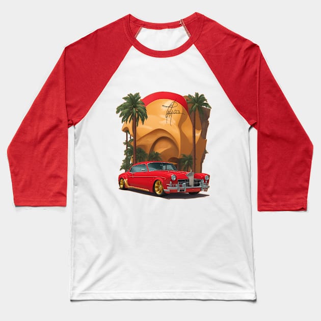 Miami custom car Baseball T-Shirt by Candyred_customs